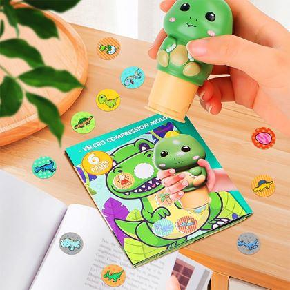 Obrazek z Stempel z naklejkami - dinozaur