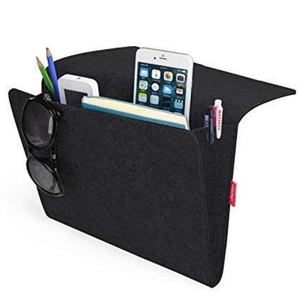 Obrazek z Wieszany organizer/kieszeń na łóżko - czarny