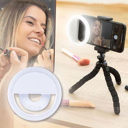 Obrazek z Lampka LED do selfie na telefon komórkowy