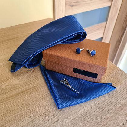 Obrazek z Zestaw dodatków do garnituru - niebieski