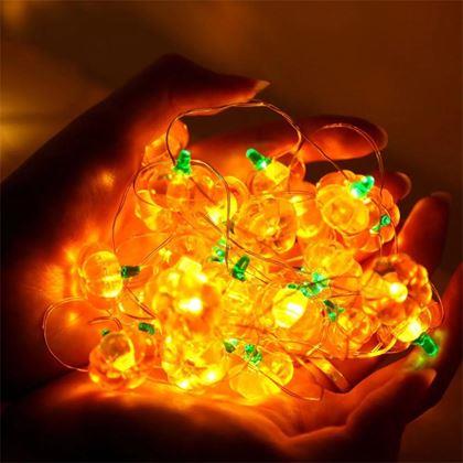 Obrazek z LED łańcuch świetlny dynia