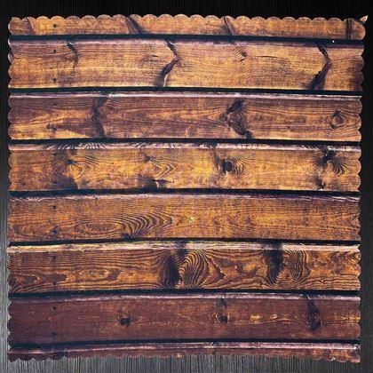 Obrazek z Dekoracyjny obrus z motywem drewna 61 x 61 cm