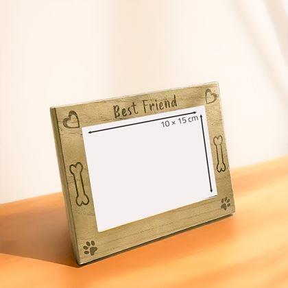 Obrazek z Drewniana ramka na zdjęcia "Best Friend", 10 x 15 cm