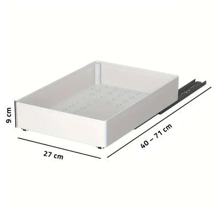 Obrazek z Rozsuwany organizer biały 27x40 cm