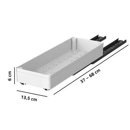 Obrazek z Wysuwany organizer biały 13,5x37 cm