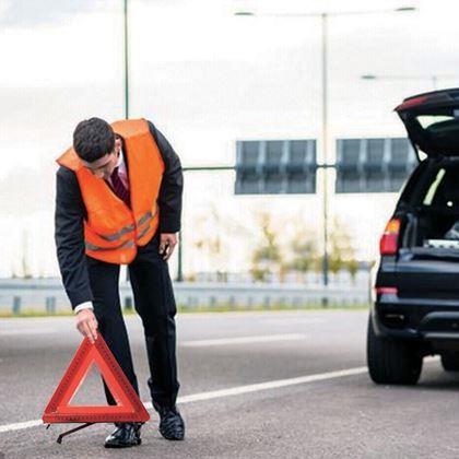 Obrazek z Trójkąt ostrzegawczy z oświetleniem LED