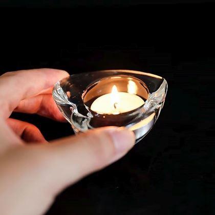 Obrazek z Szklany świecznik na tealight