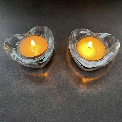 Obrazek z Szklany świecznik na tealight