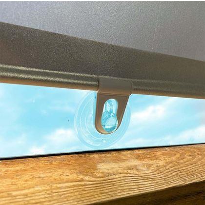 Obrazek z Roleta przeciwsłoneczna zwijana jasna 50 x 125 cm