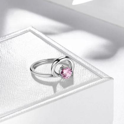 Obrazek z Regulowany pierścionek zodiakalny - wagi