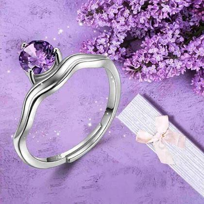 Obrazek z Regulowany pierścionek zodiakalny - Wodnik