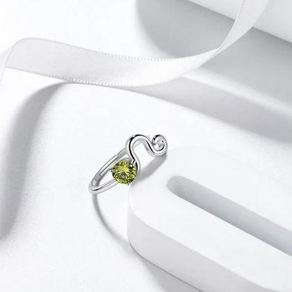 Obrazek z Regulowany pierścionek zodiakalny - lew