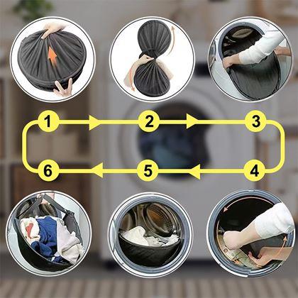 Obrazek z Składany kosz na wyjmowanie prania