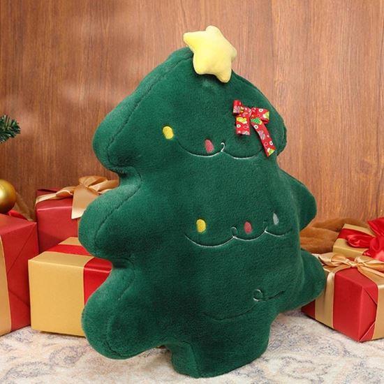 Obrazek z Świąteczna aksamitna poduszka w kształcie choinki