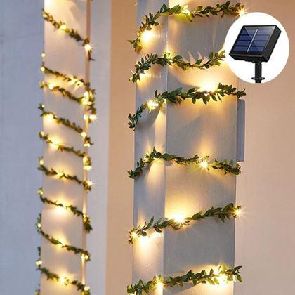 Obrazek z Łańcuch solarny LED - liście