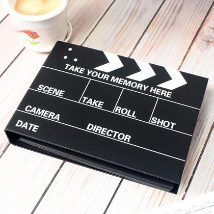 Obrazek z Dziennik wspomnień/album fotograficzny klaps filmowy + kreatywny zestaw naklejek