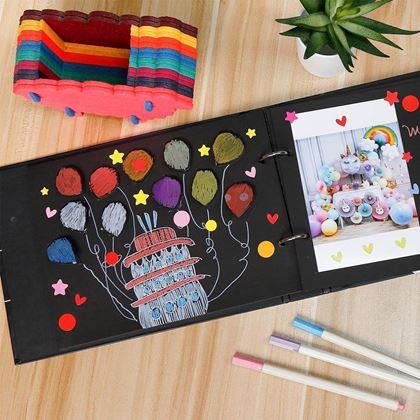 Obrazek z Dziennik wspomnień/album fotograficzny klaps filmowy + kreatywny zestaw naklejek