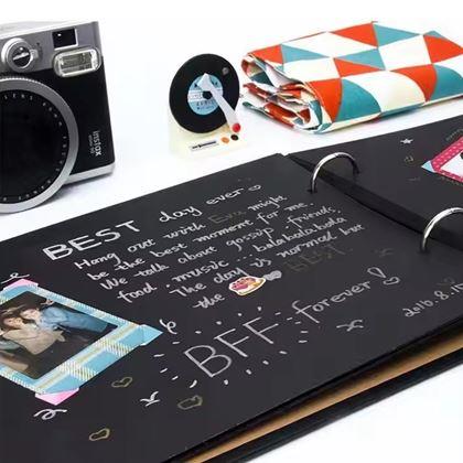 Obrazek z Dziennik wspomnień/album fotograficzny klaps filmowy + kreatywny zestaw naklejek