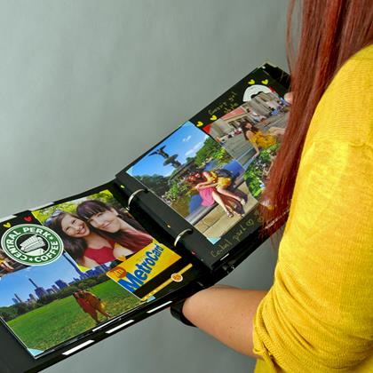 Obrazek z Dziennik wspomnień/album fotograficzny klaps filmowy + kreatywny zestaw naklejek