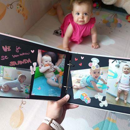 Obraz Dziennik wspomnień/album dziecięcy + kreatywny zestaw naklejek