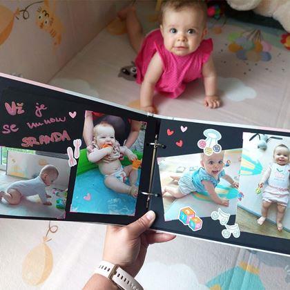 Obrazek z Dziennik wspomnień/album dziecięcy + kreatywny zestaw naklejek