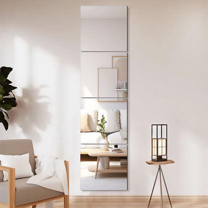 Obraz Samoprzylepne lustrzane płytki 20x20 cm, 4 szt.