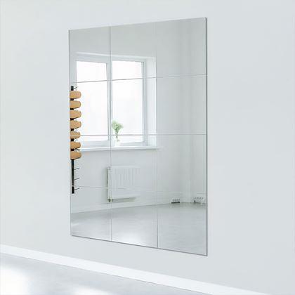 Obrazek z Samoprzylepne lustrzane płytki 20x20 cm, 4 szt.