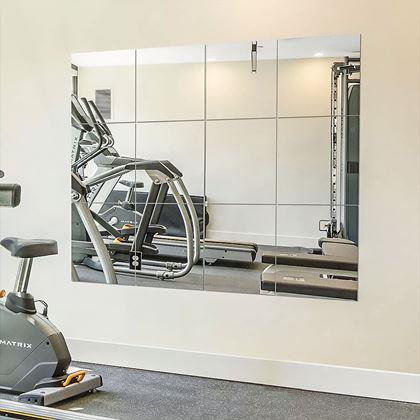 Obrazek z Samoprzylepne lustrzane płytki 20x20 cm, 4 szt.