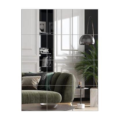 Obraz Samoprzylepne lustrzane płytki 20x20 cm, 4 szt.