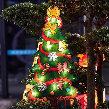 Obrazek z Świecąca dekoracja LED na okno - choinka bożonarodzeniowa