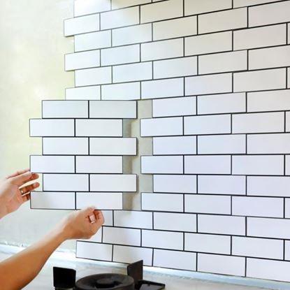 Obraz Samoprzylepna tapeta – biały panel