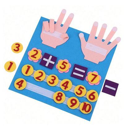 Obrazek z Matematyczna mata z numerami i palcami
