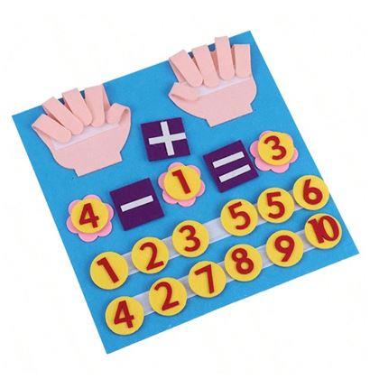 Obrazek z Matematyczna mata z numerami i palcami