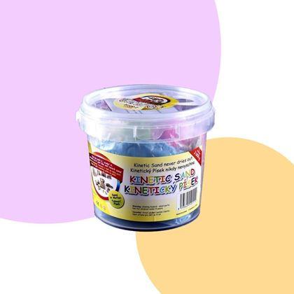 Obrazek z Modelujący płynny piasek mega zestaw 2000 g - plastikowe wiaderko