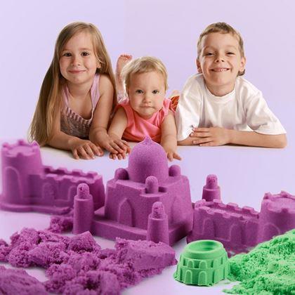 Obrazek z Modelujący płynny piasek mega zestaw 2000 g - plastikowe wiaderko