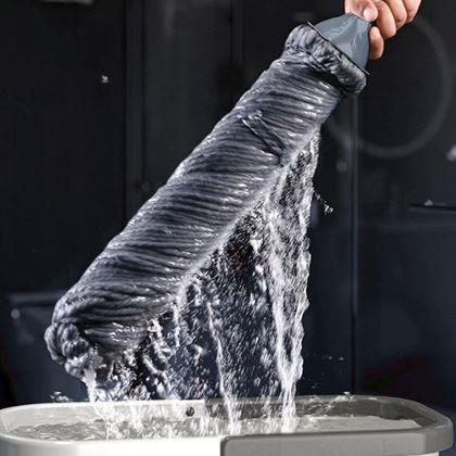 Obrazek z Samowyżymający się okrągły mop z frędzlami