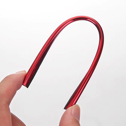 Obrazek z Listwy ozdobne na kratki wentylacyjne samochodu 10 szt  -  czerwona