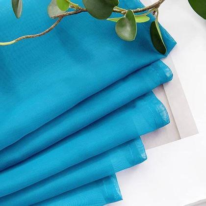 Obrazek z Firanka woalowa 130 x 230 cm  -  niebieska