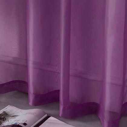 Obrazek z Firanka woalowa 130 x 230 cm  -  bordowa