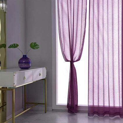 Obrazek z Firanka woalowa 130 x 230 cm  -  bordowa