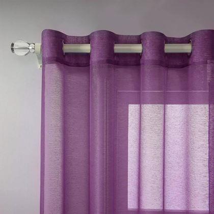 Obrazek z Firanka woalowa 130 x 230 cm  -  bordowa