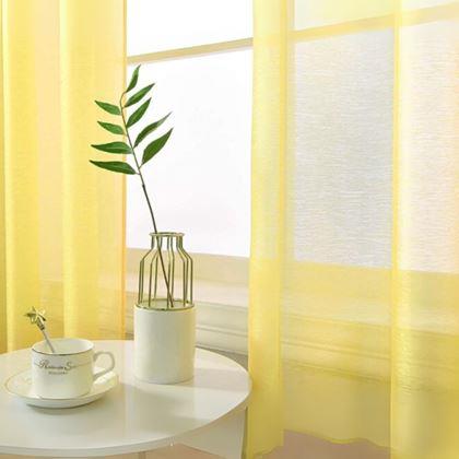 Obrazek z Firanka woalowa 130 x 230 cm  -  żółta