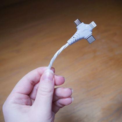 Obrazek z Świecący kabel do ładowania 3w1