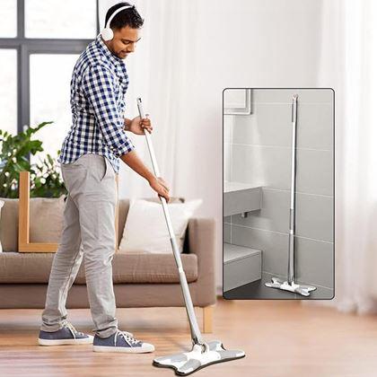 Obrazek z Samowyżymaczający mop X-Mop do łatwego mycia narożników