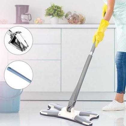 Obrazek z Samowyżymaczający mop X-Mop do łatwego mycia narożników