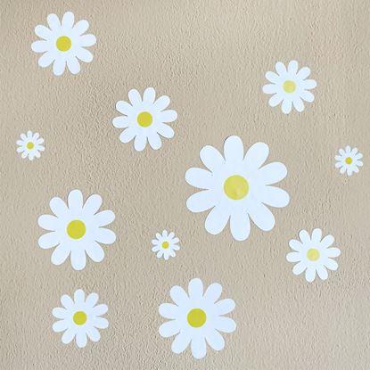 Obraz Naklejka na ścianę - stokrotki 10 szt