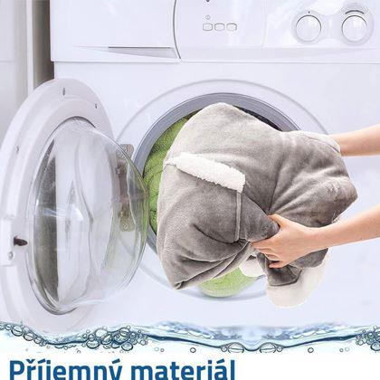 Obrazek z Ciepła bluza z futerkiem  -  szary