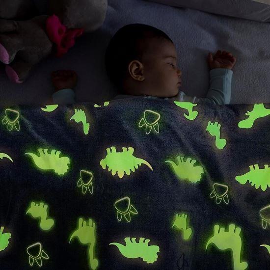 Obrazek z Świecący koc  -  dinozaur