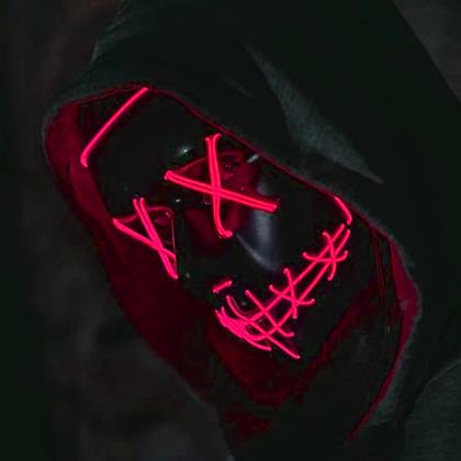Obrazek z Straszna świecąca maska ​​ -  czerwona