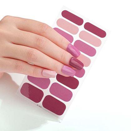 Obrazek z Naklejki samoprzylepne na paznokcie  - ciemnoróżowy miks